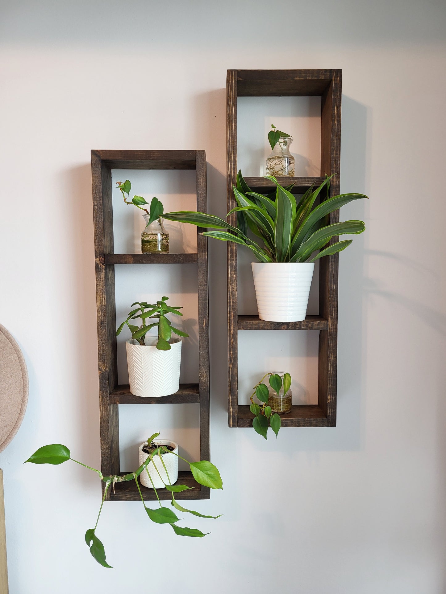 Set of 2 Long Wood Boxes