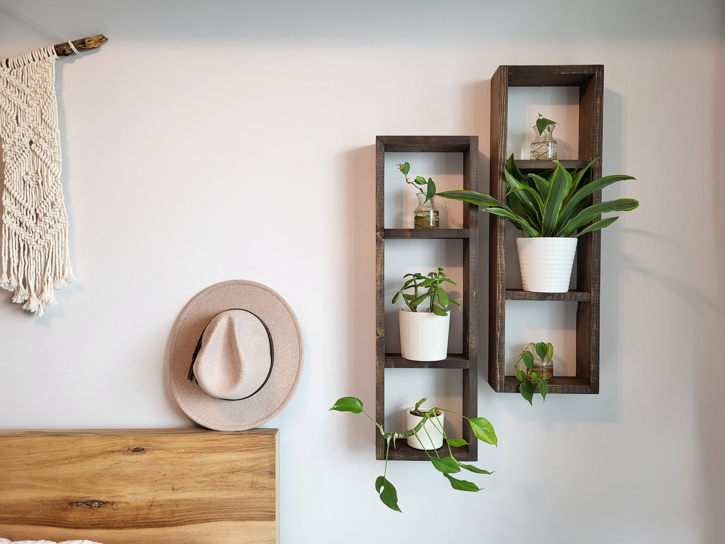 Set of 2 Long Wood Boxes