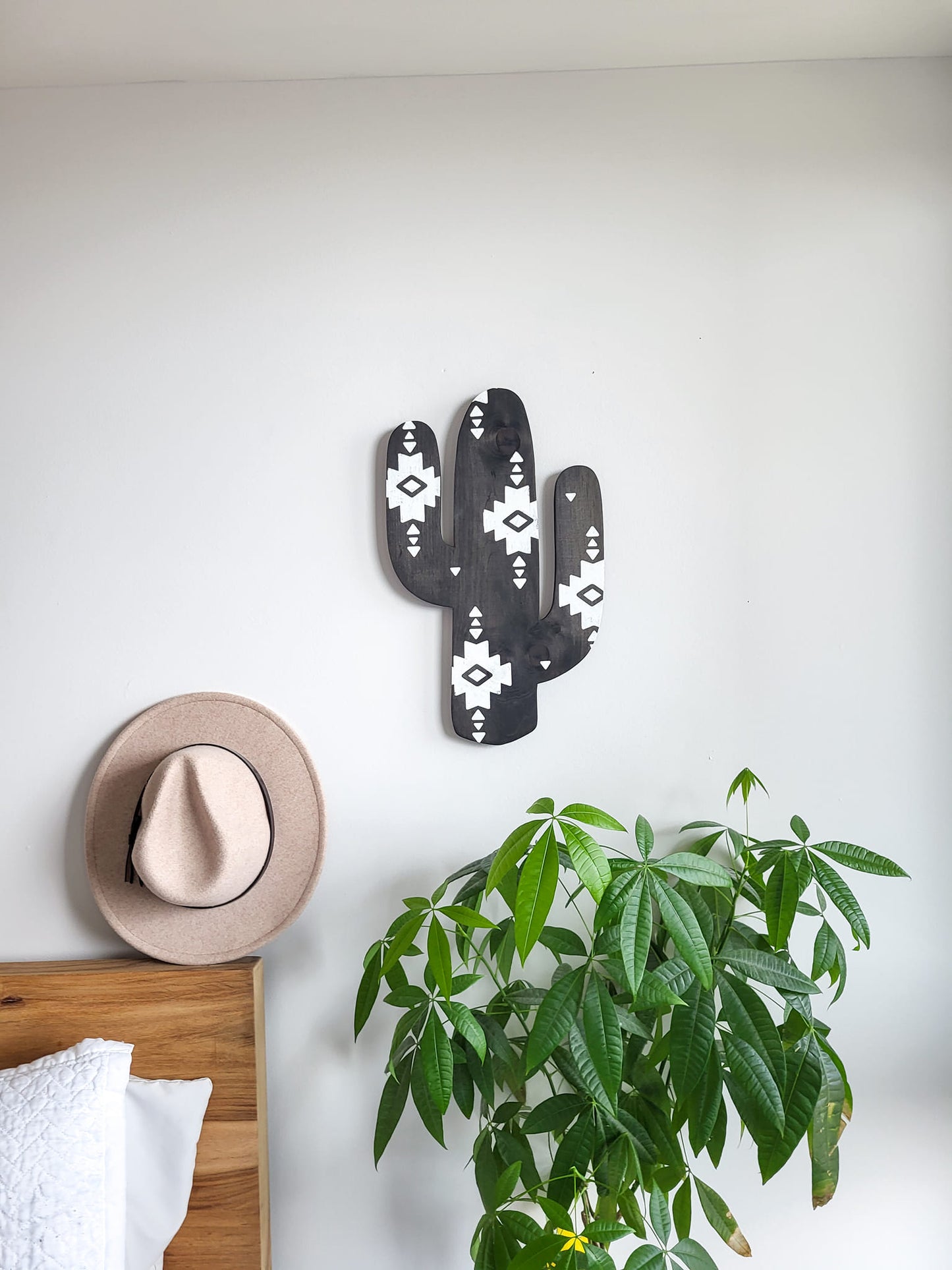 Aztec Wood Cactus Cutout with Izel Design