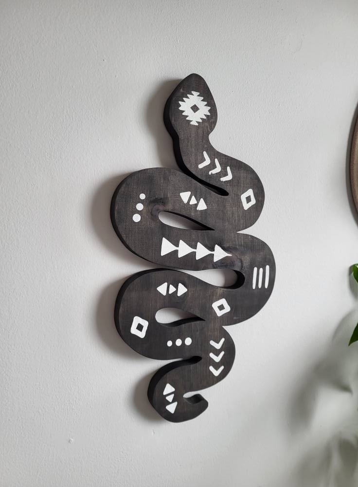 Aztec Serpent Wood Wall Art