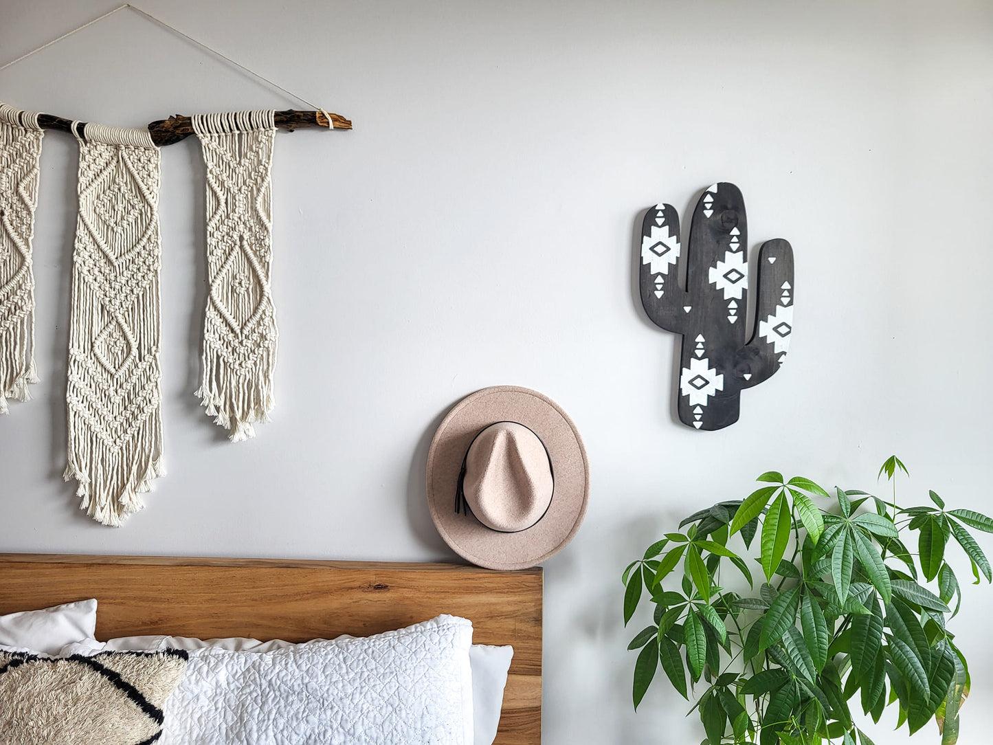 Aztec Wood Cactus Cutout with Izel Design