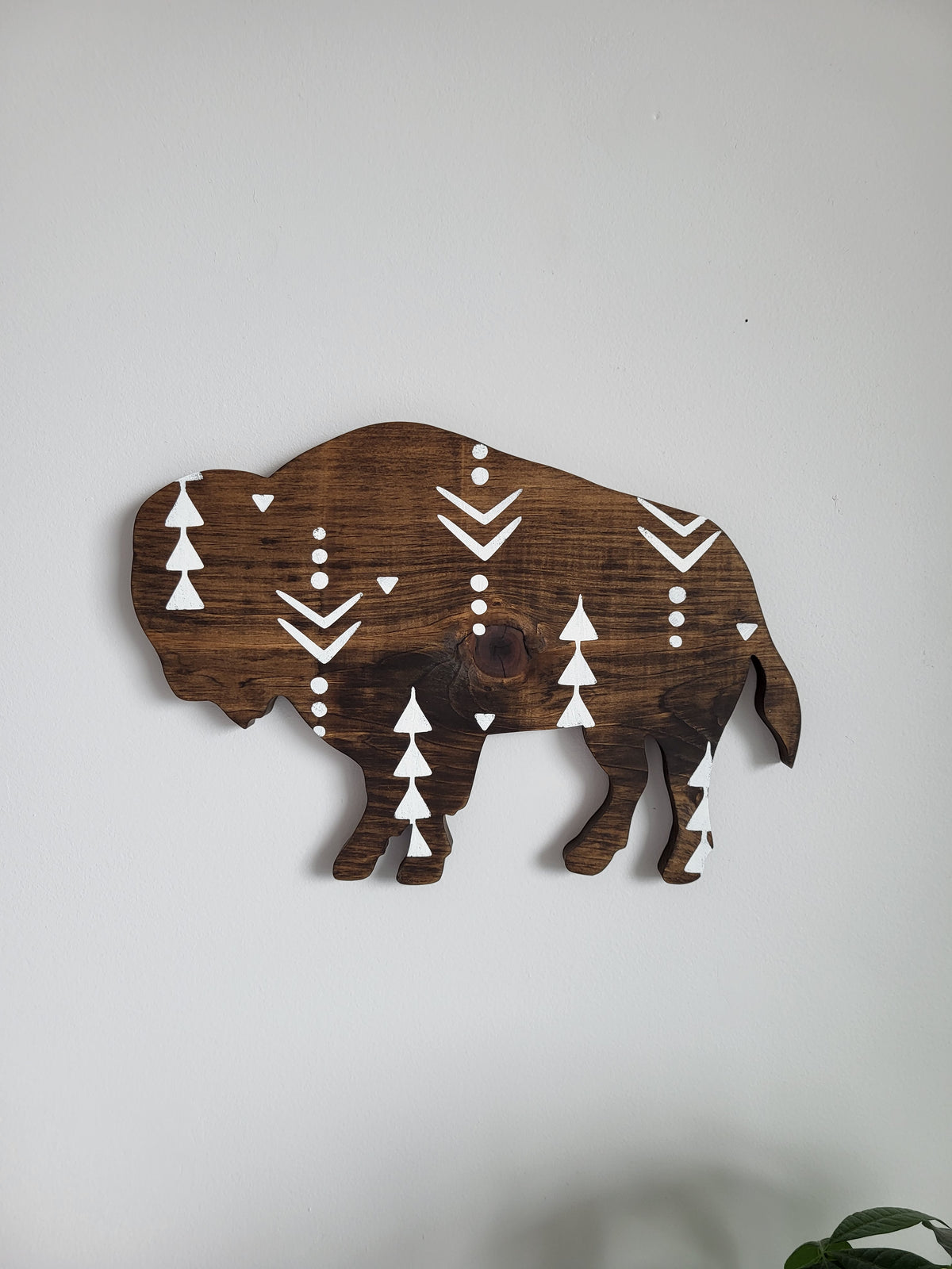 Wood Buffalo Cutout for Wall Decoration | Rustic Bison Wall Art | Western Woodland Home Decor | Southwestern Wall Decor