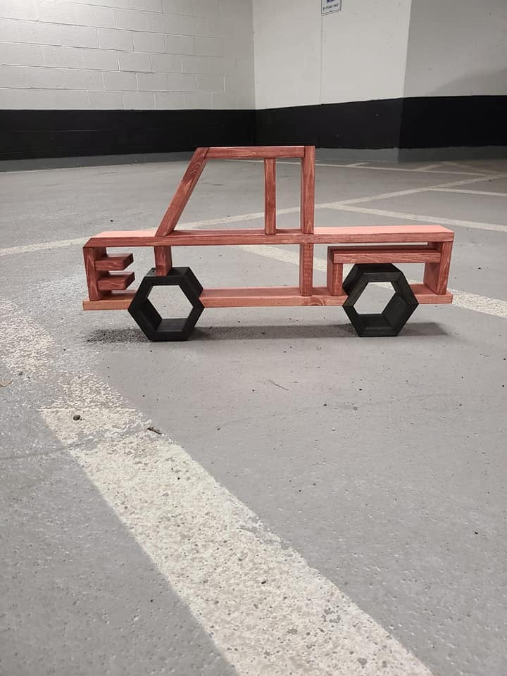 Wooden Truck Shelf for Wall Decoration | Pickup Truck Shelf | Kids Room Decor | Toy Truck Display | Farmhouse Nursery Decor
