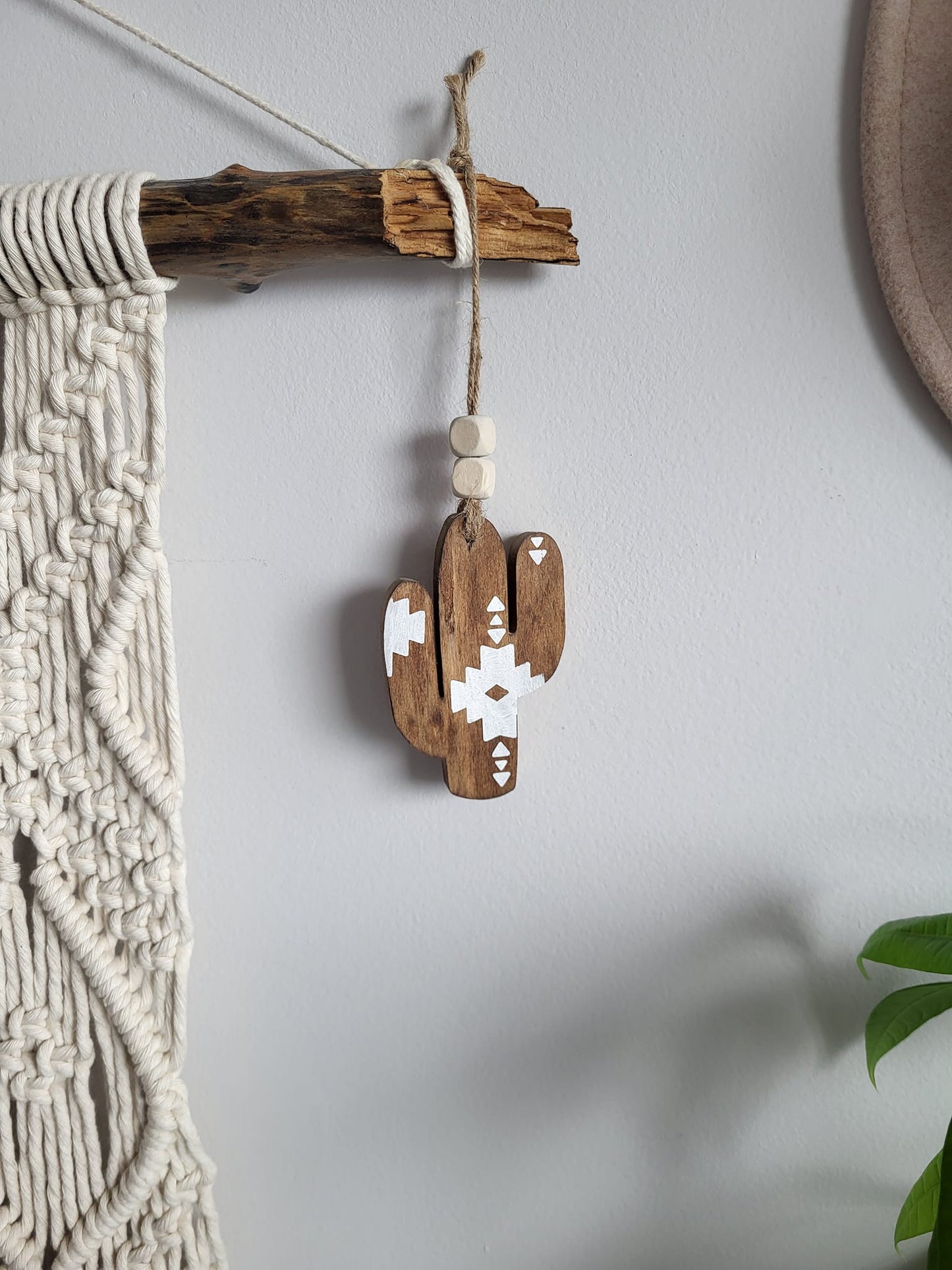 Aztec Wood Christmas Ornaments