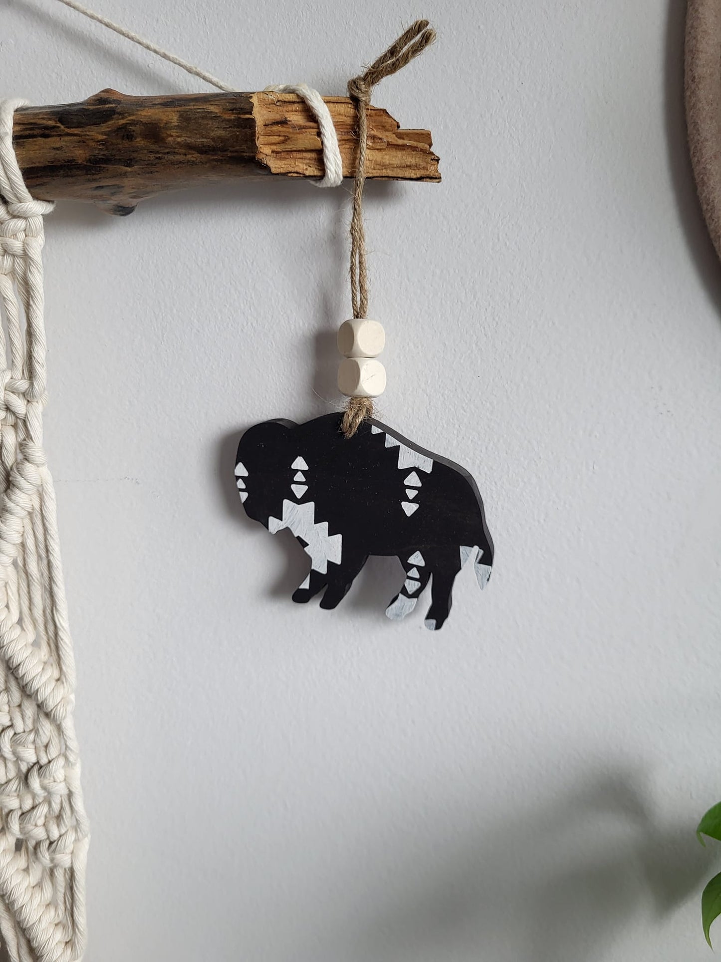 Aztec Wood Christmas Ornaments