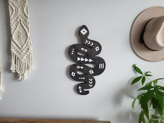 Aztec Serpent Wood Wall Art