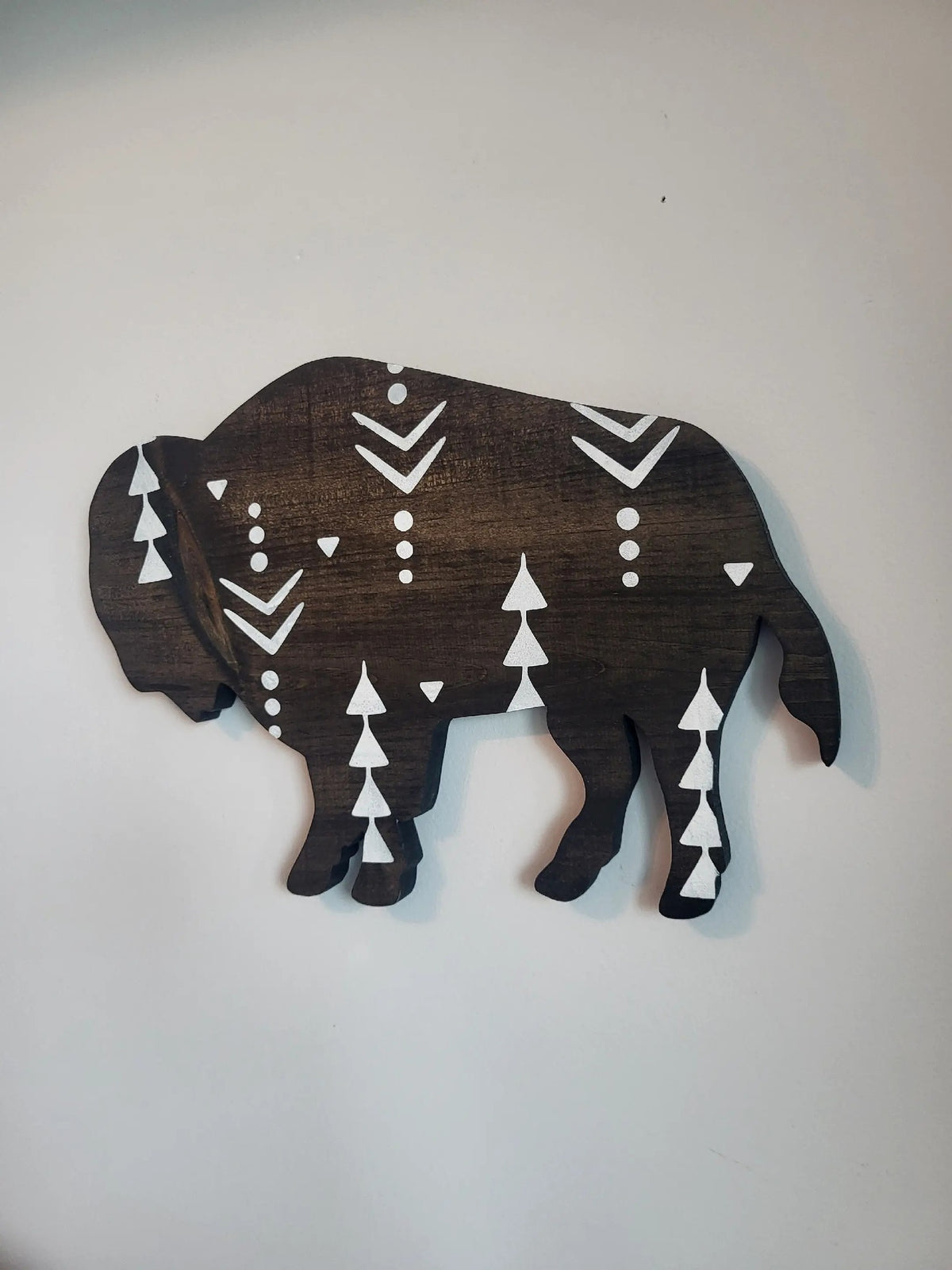 Wood Buffalo Cutout for Wall Decoration | Rustic Bison Wall Art | Western Woodland Home Decor | Southwestern Wall Decor