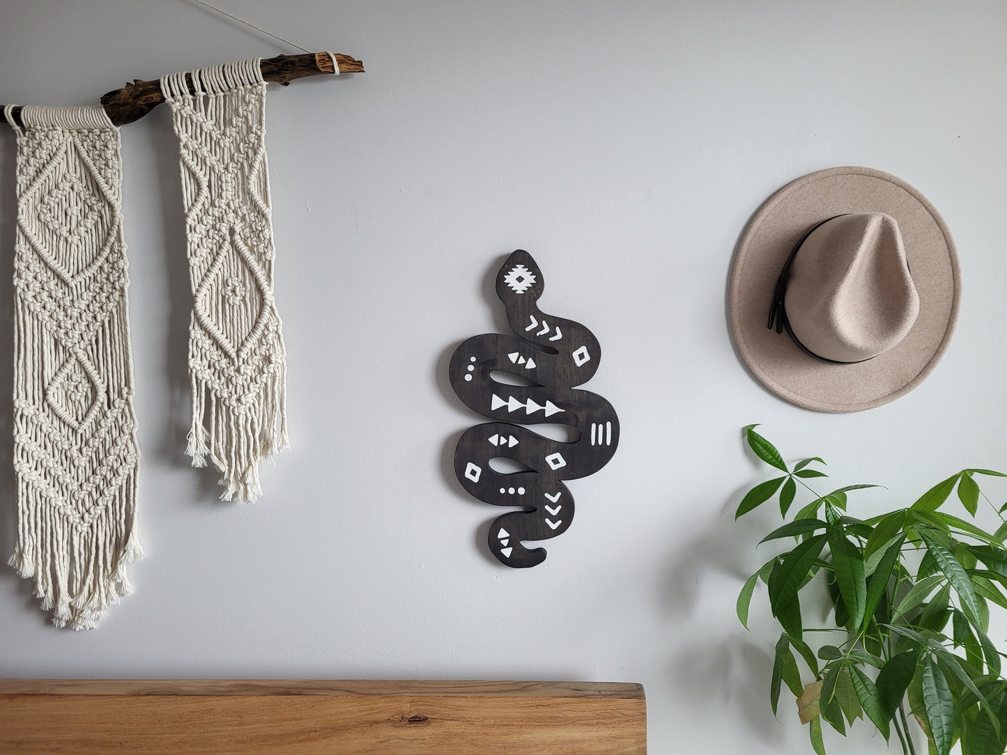 Aztec Serpent Wood Wall Art