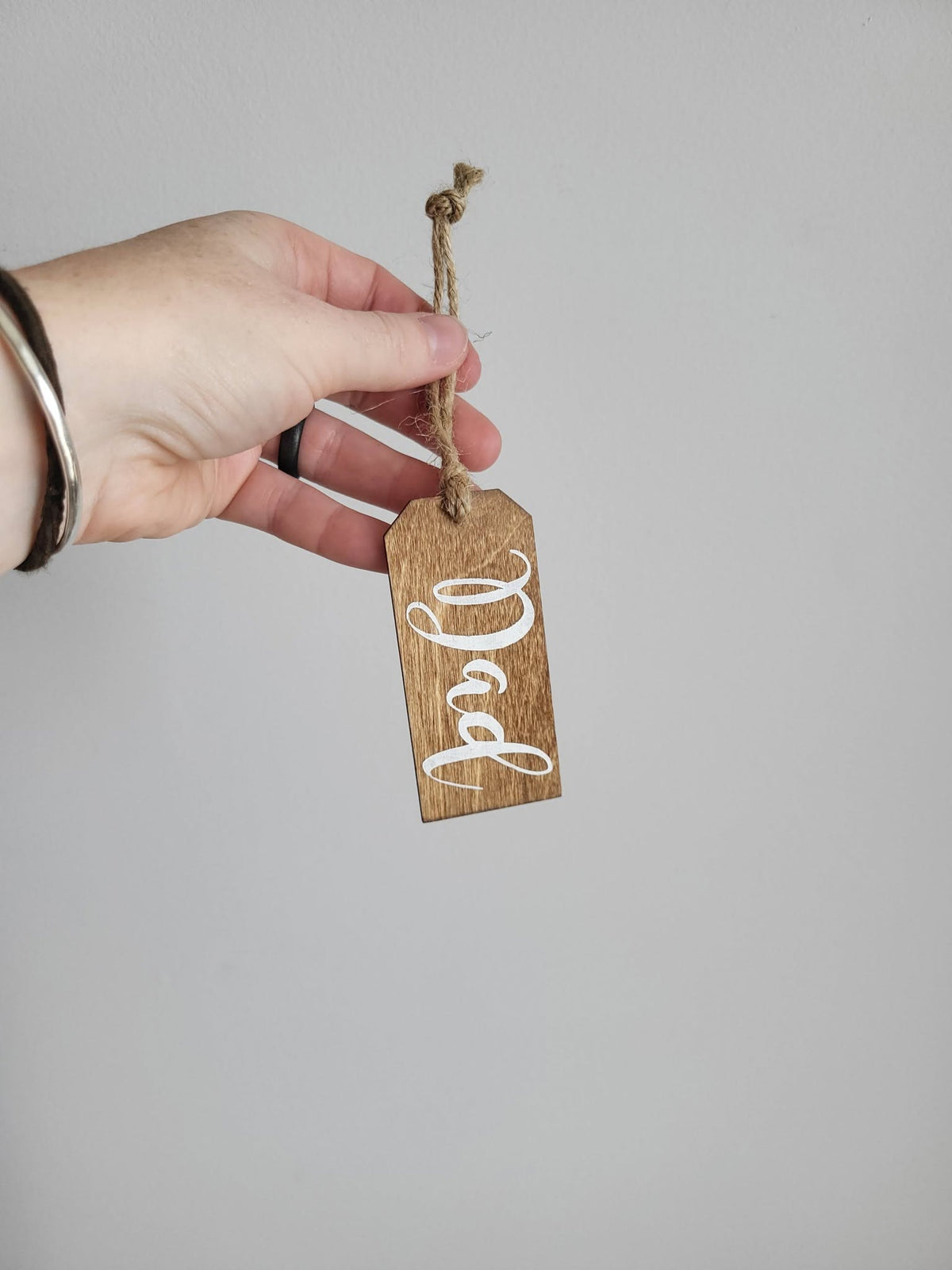 Personalized Wood Christmas Stocking Tags - Small Tag