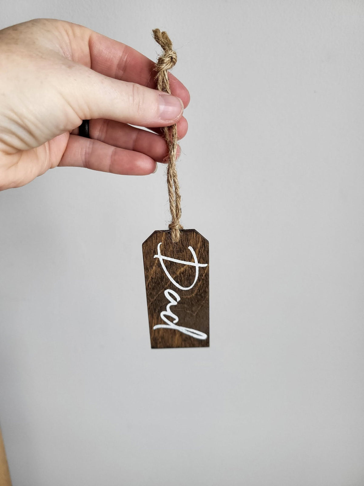 Personalized Wood Christmas Stocking Tags - Small Tag