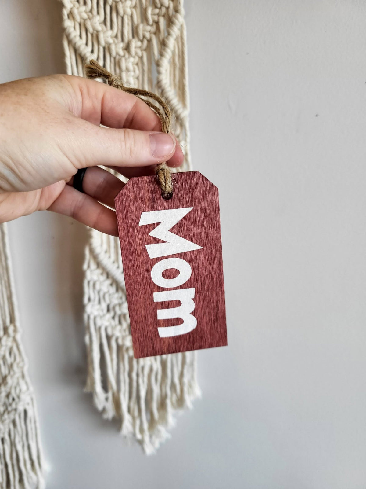 Personalized Wood Christmas Stocking Tags - Large Tag