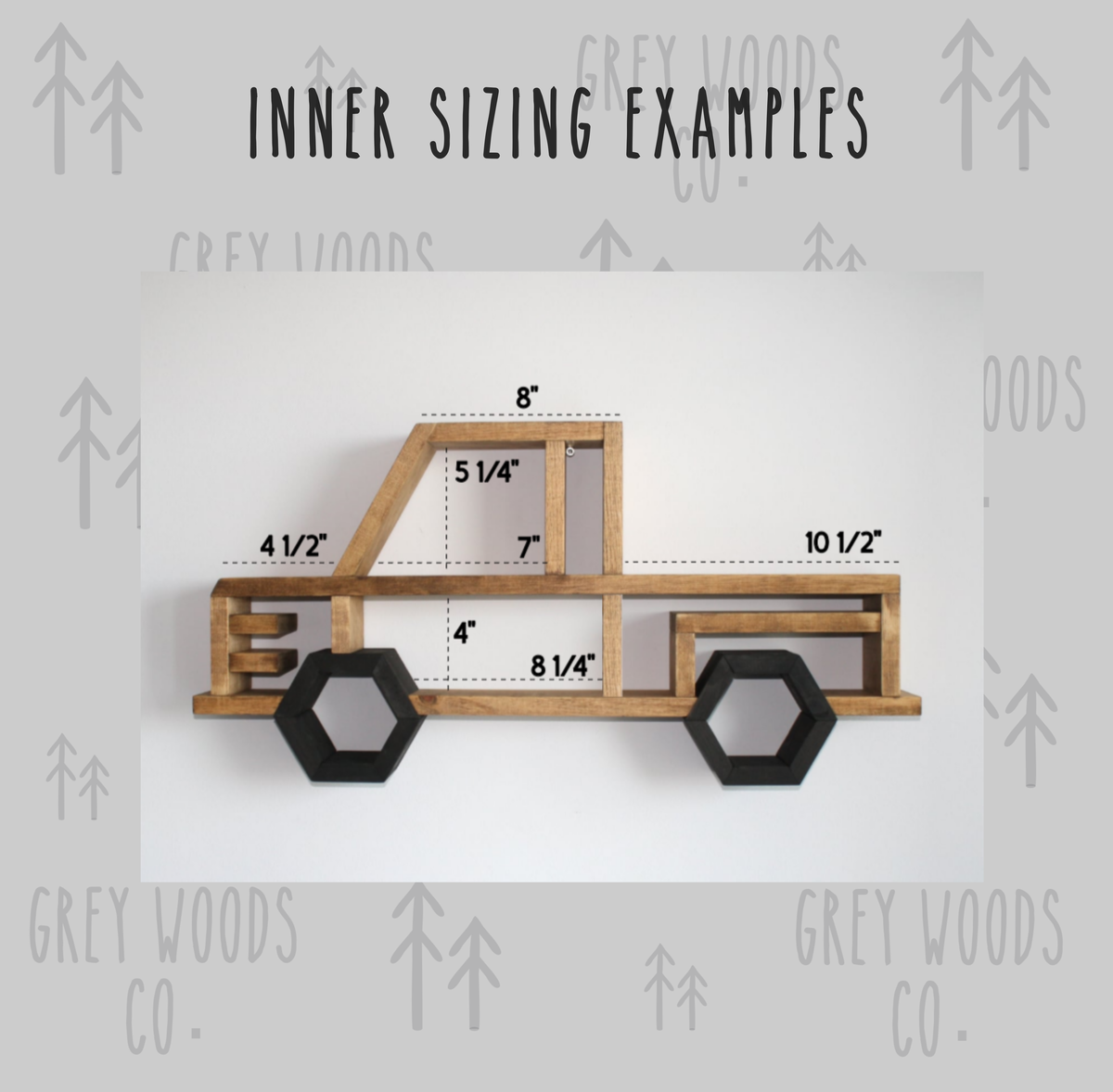 Wooden Truck Shelf for Wall Decoration | Pickup Truck Shelf | Kids Room Decor | Toy Truck Display | Farmhouse Nursery Decor